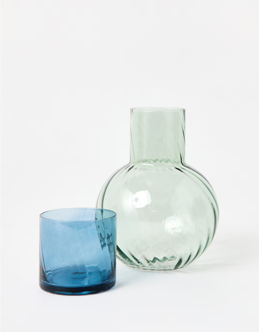 Amira Green Carafe & Tumbler Gift Set