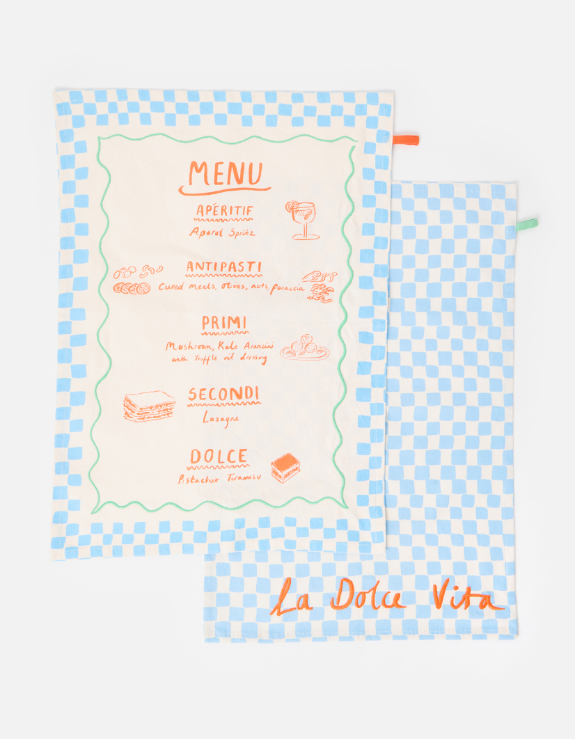 Supper Club Tea Towels Set of Two