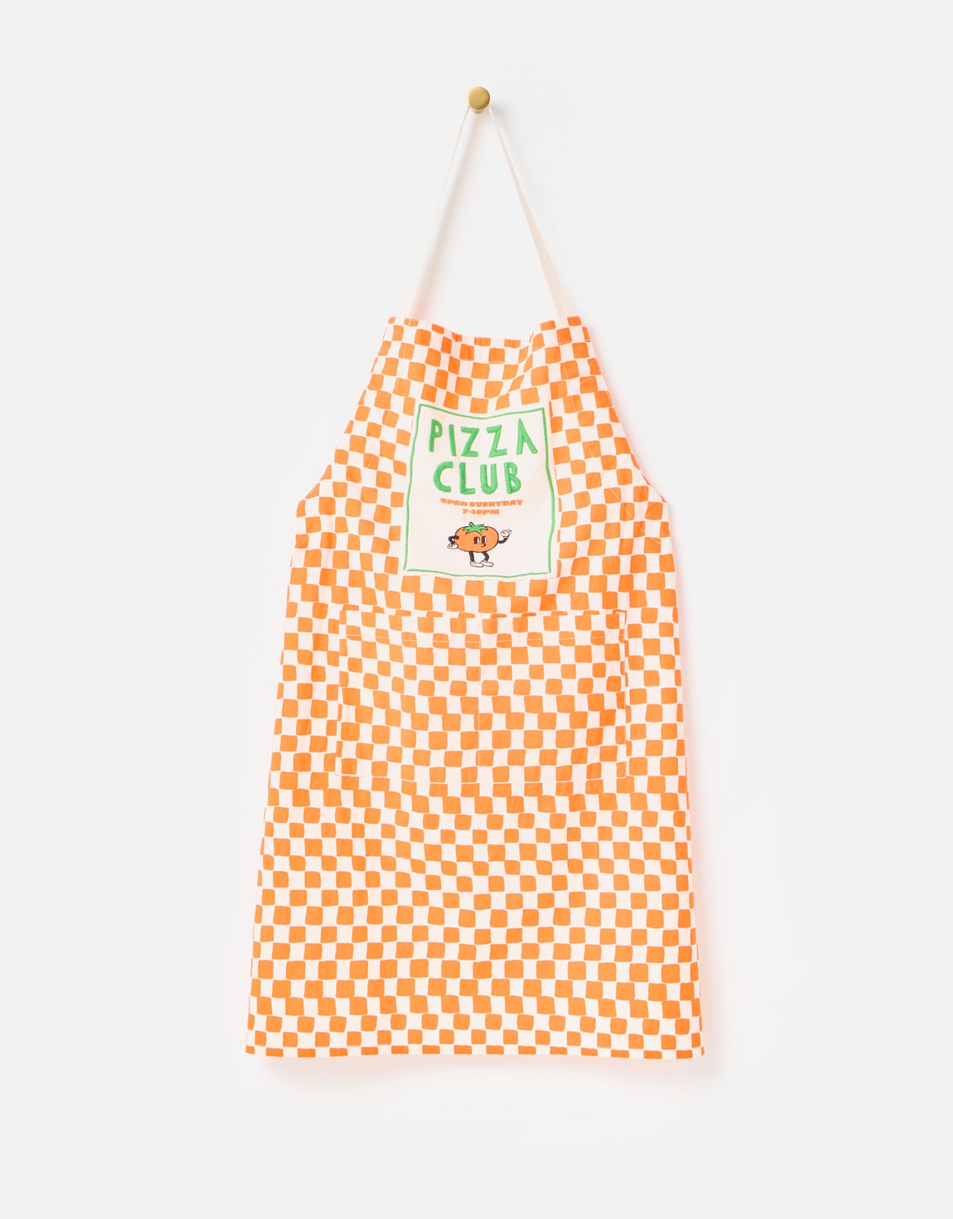 Pizza Club Chequerboard Canvas Apron