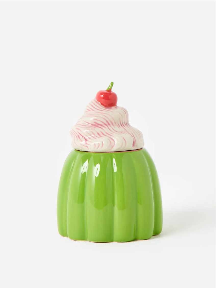 Jelly Green Ceramic Candle