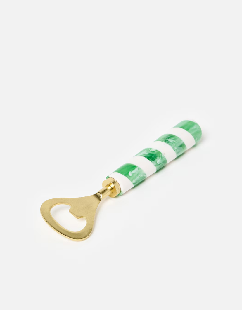 Resin Green Swirl Bottle Opener