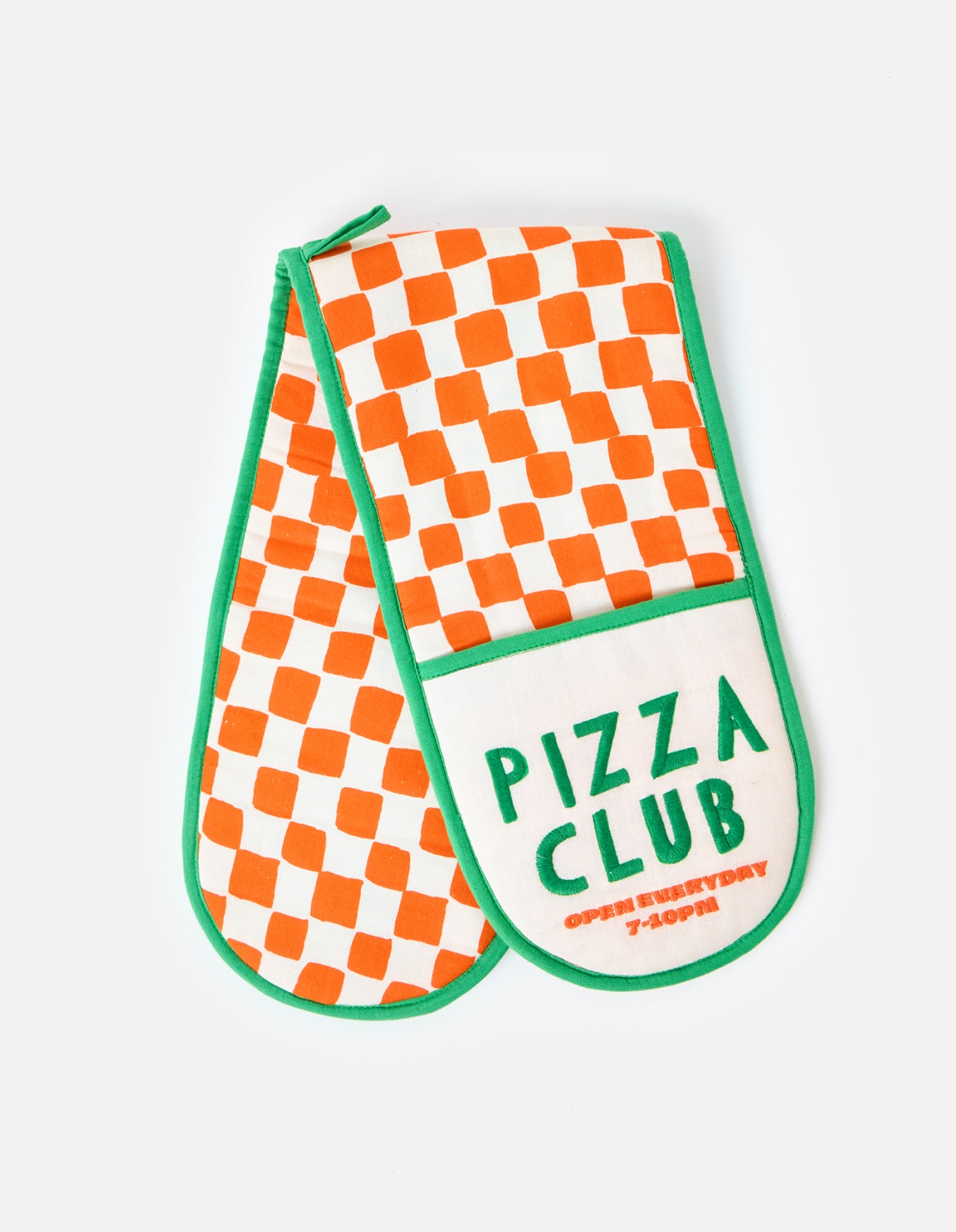 Pizza Club Chequerboard Oven Gloves