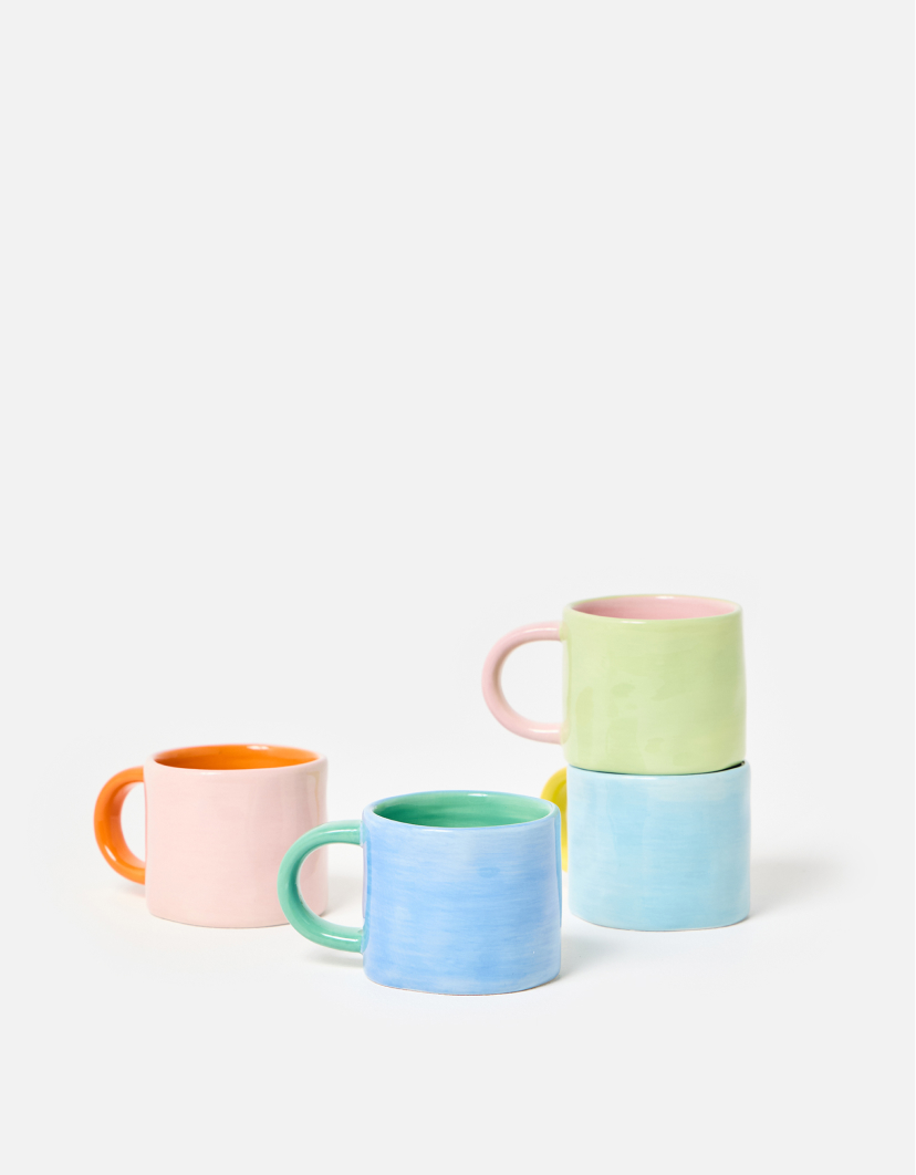Elio Ceramic Espresso Cups Set of Four