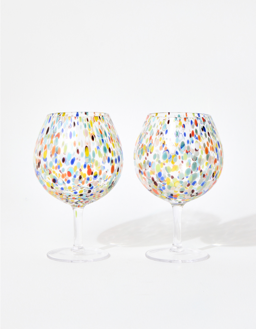 Azul Spot Gin Glasses Set of Two