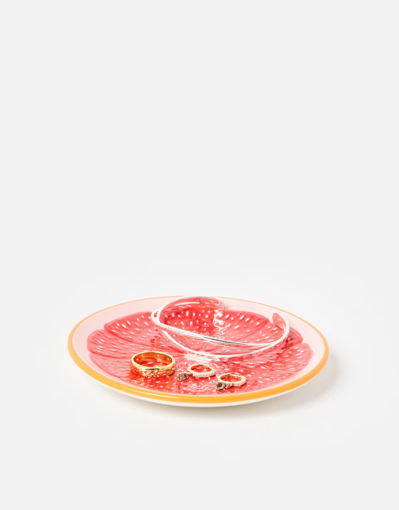 Round Grapefruit Trinket Dish