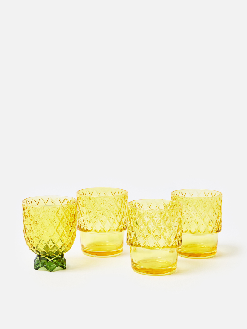 Pineapple Stacking Tumblers Set of Four