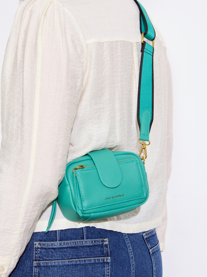 Cora Peacock Green Crossbody Bag