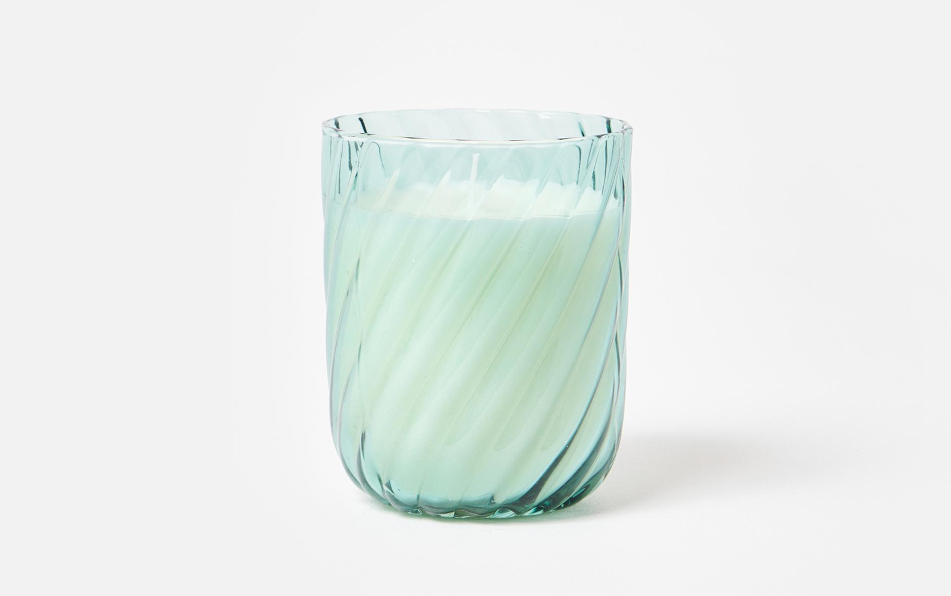 Aspen Fern Leaf & Wild Mint Swirl Candle