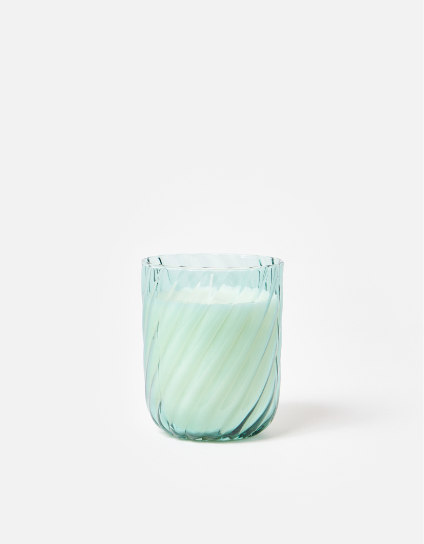 Aspen Fern Leaf & Wild Mint Swirl Candle