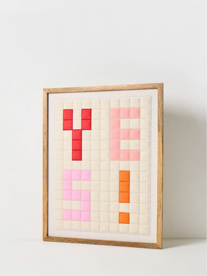 Yes! Patchwork Framed Wall Art