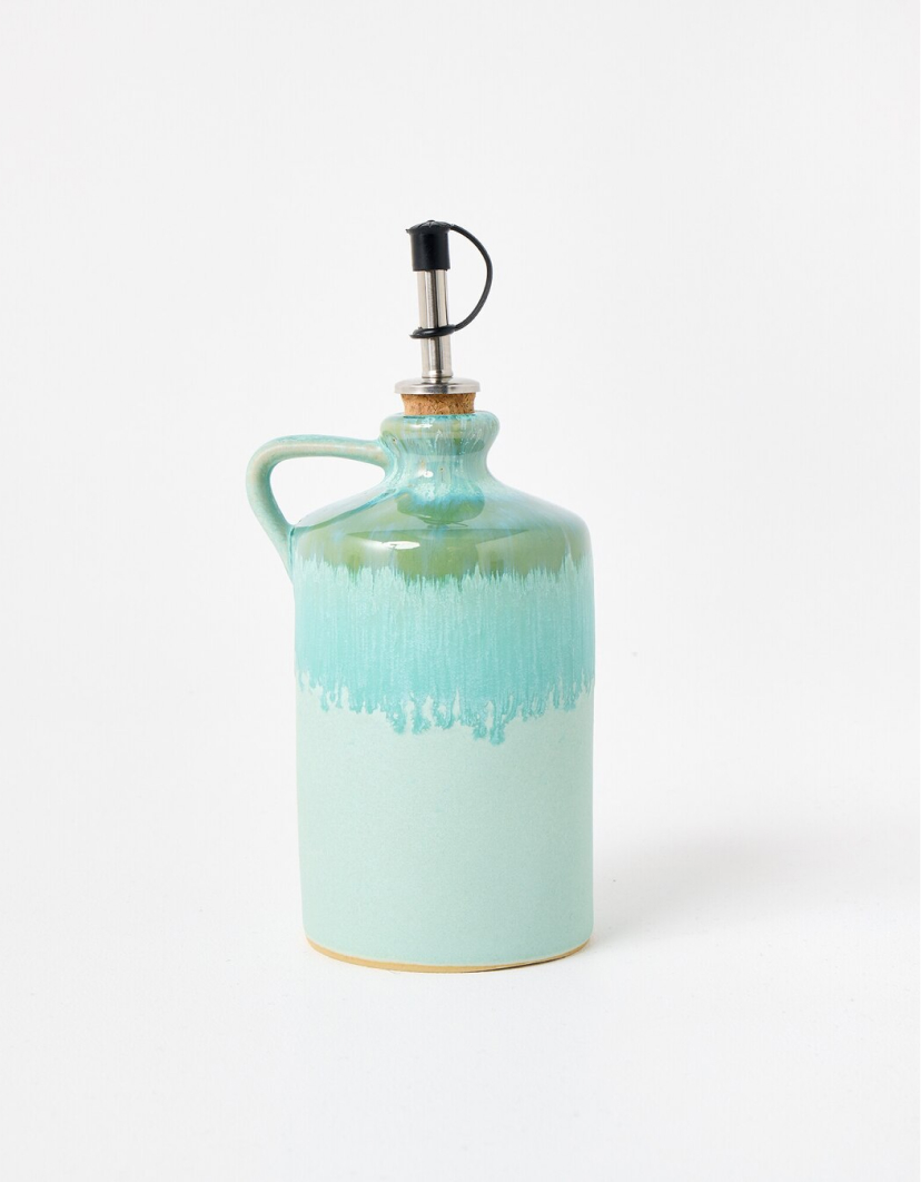 Soleil Blue Reactive Glaze Oil Bottle
