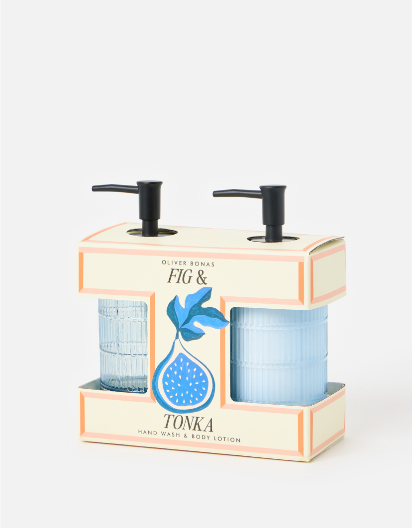 Fig & Tonka Bean Scented Hand Wash & Moisturiser Gift Set