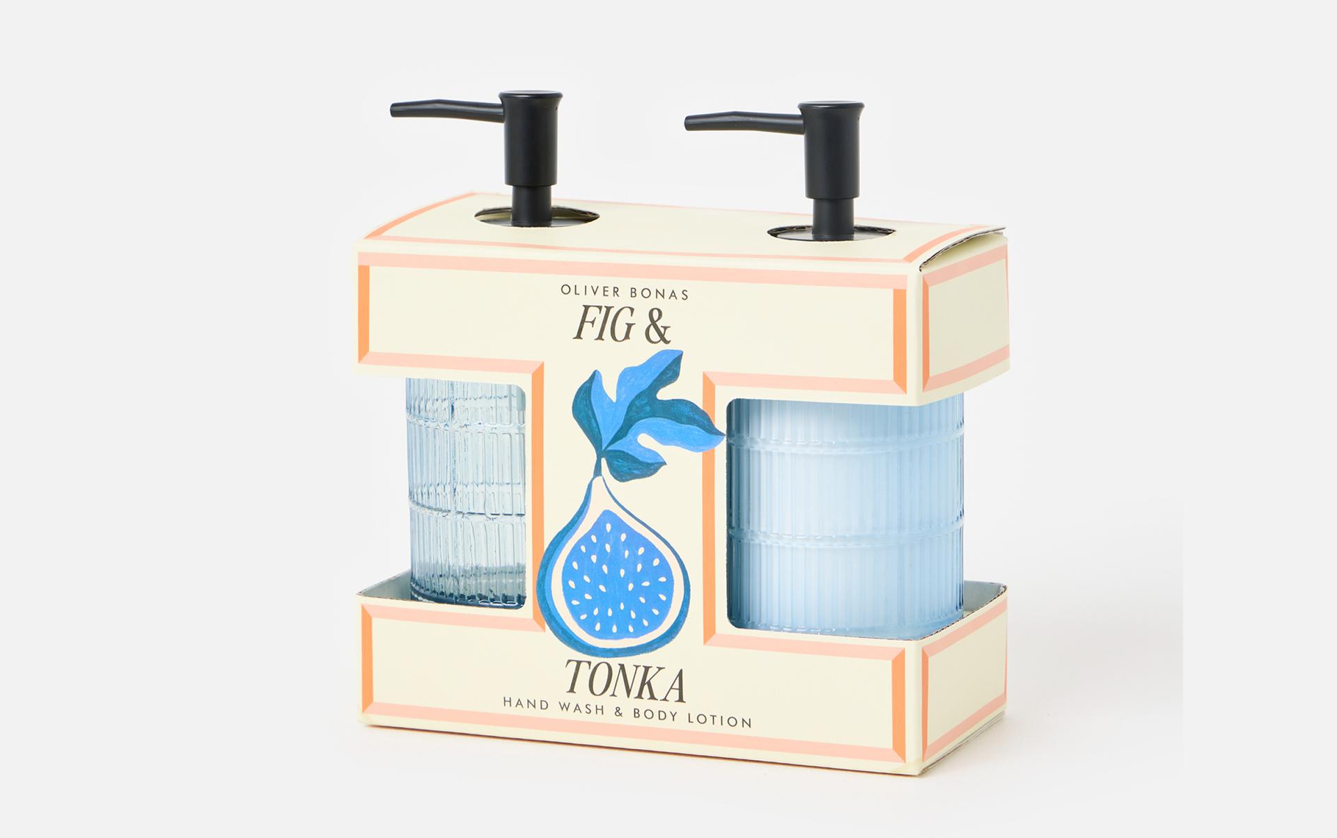 Fig & Tonka Bean Scented Hand Wash & Moisturiser Gift Set