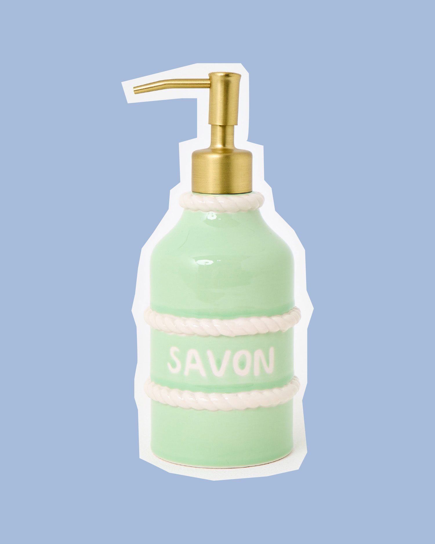 Green Ceramic Soap Pump