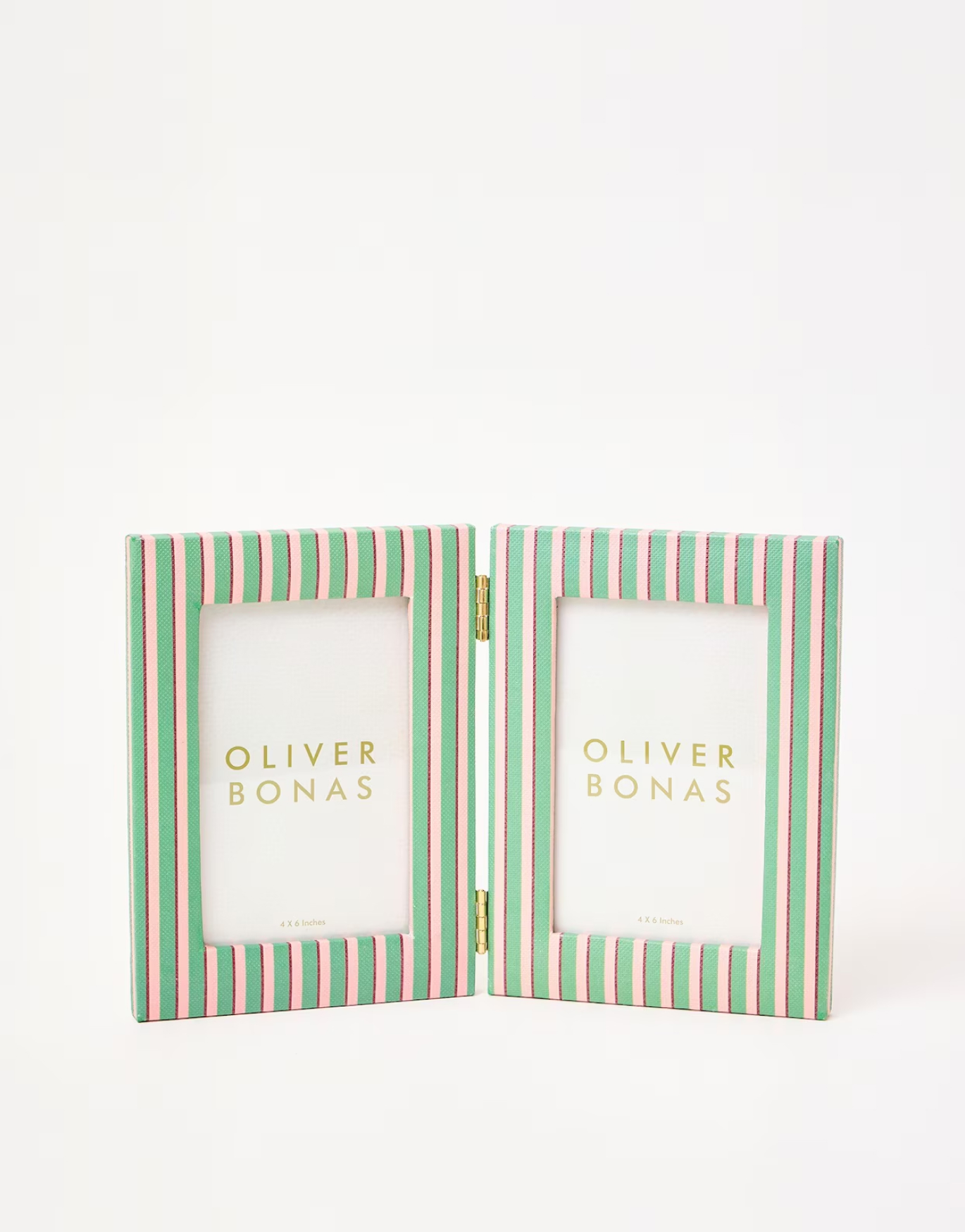Tierra Pink & Green Stripe Multi Photo Frame 6x4