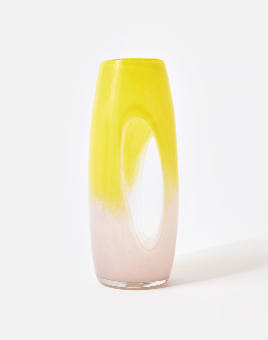 Oritzó Yellow Glass Vase