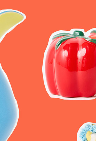 Tomato Ceramic Salt & Pepper Shakers