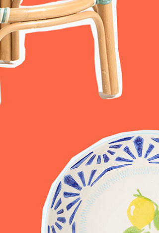Lemon Ceramic Pasta Bowl