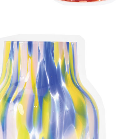 Alia Speckled Short Glass Vase