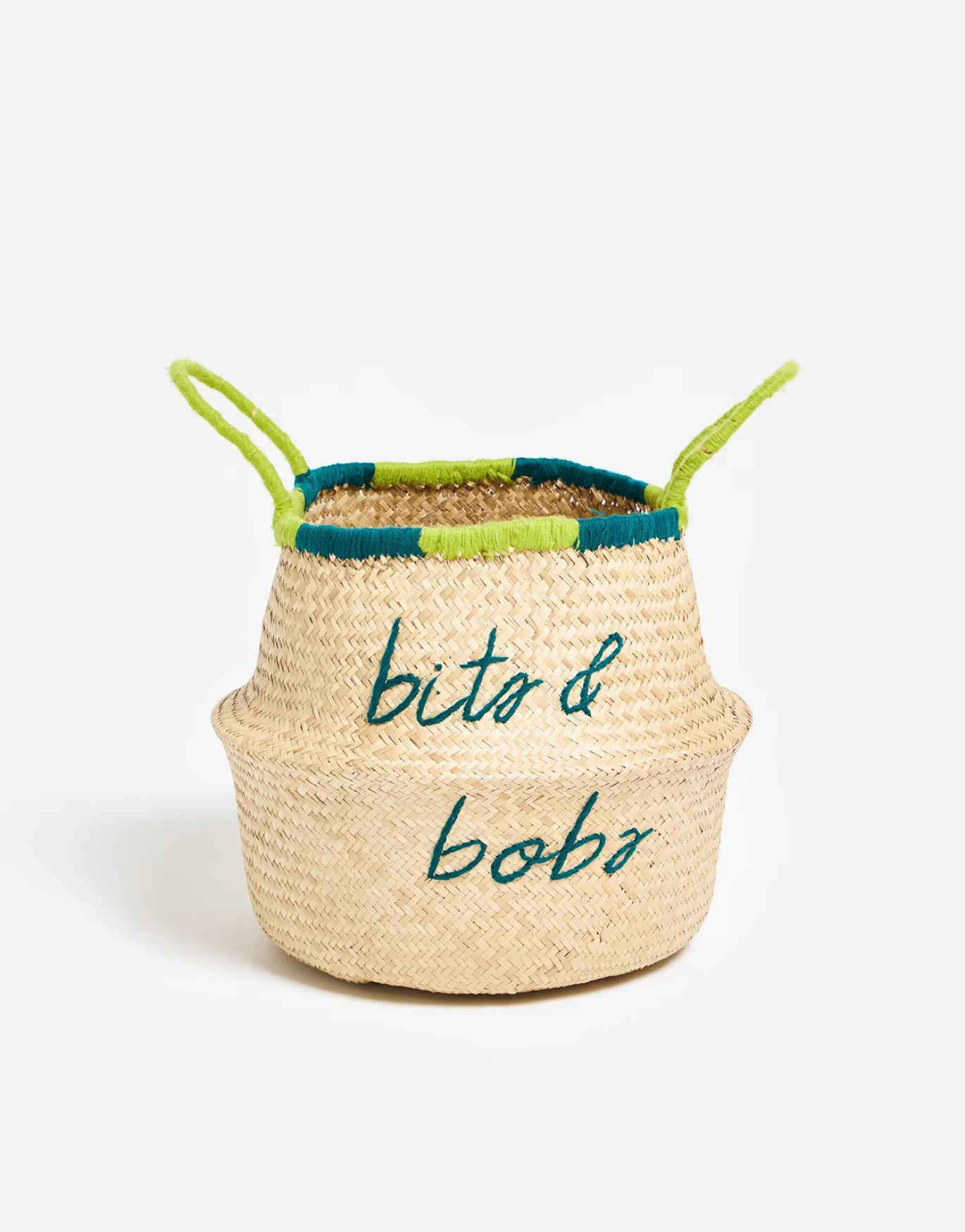 Bits & Bobs Embroidered Storage Basket