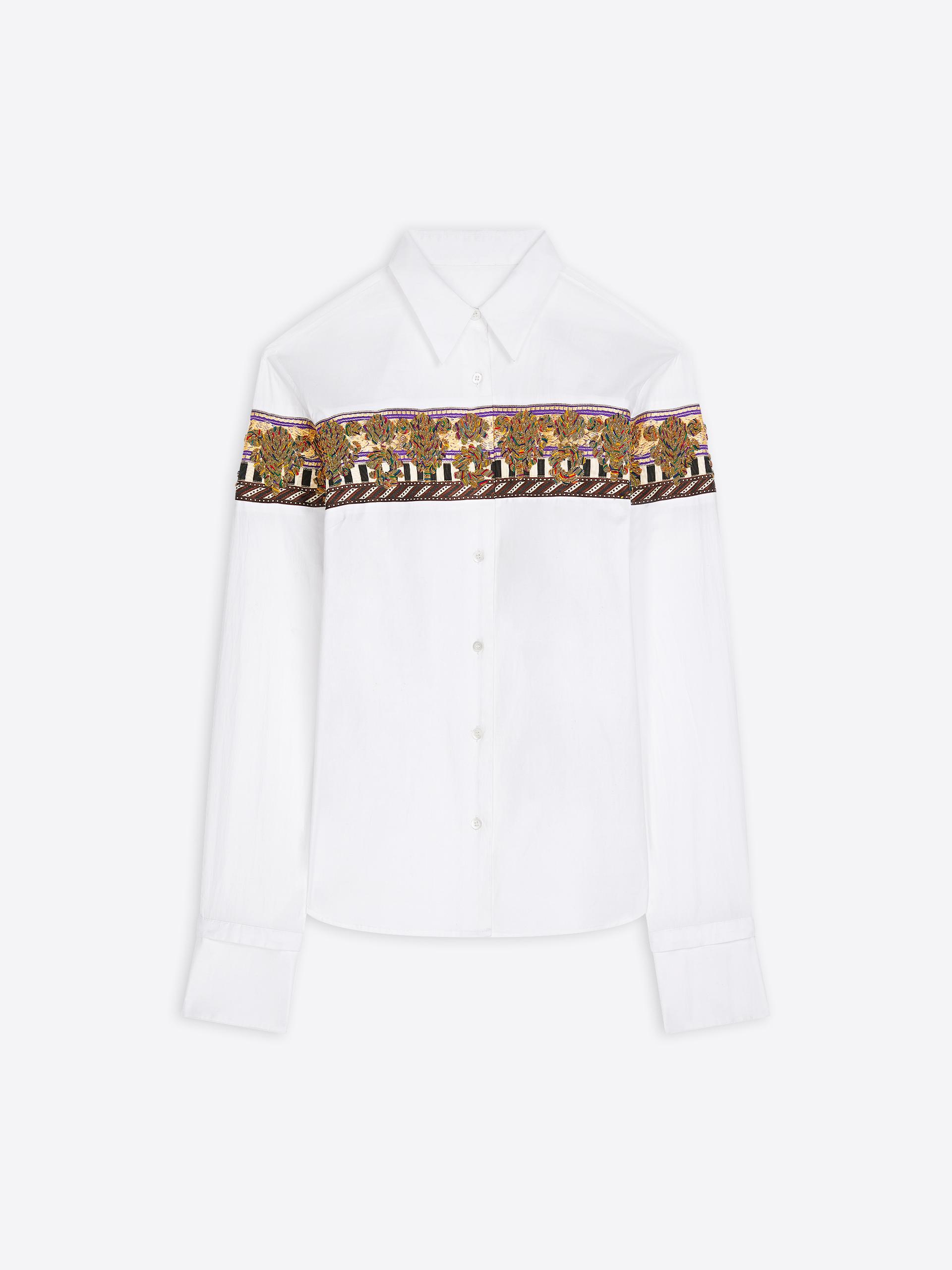 Embroidered cotton poplin shirt - Dries Van Noten