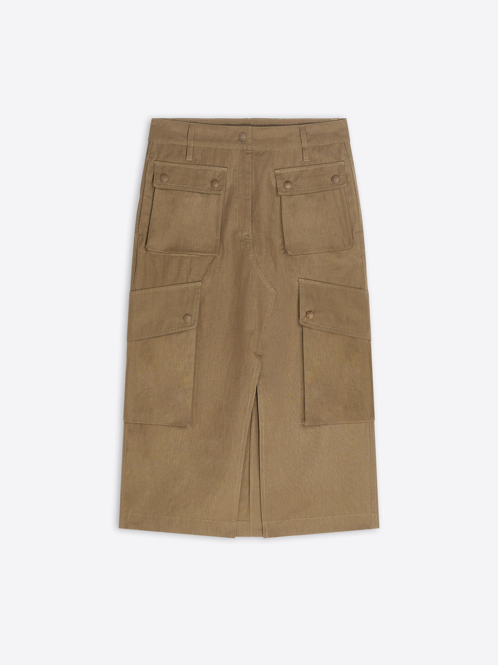 Cotton poplin cargo skirt - Dries Van Noten