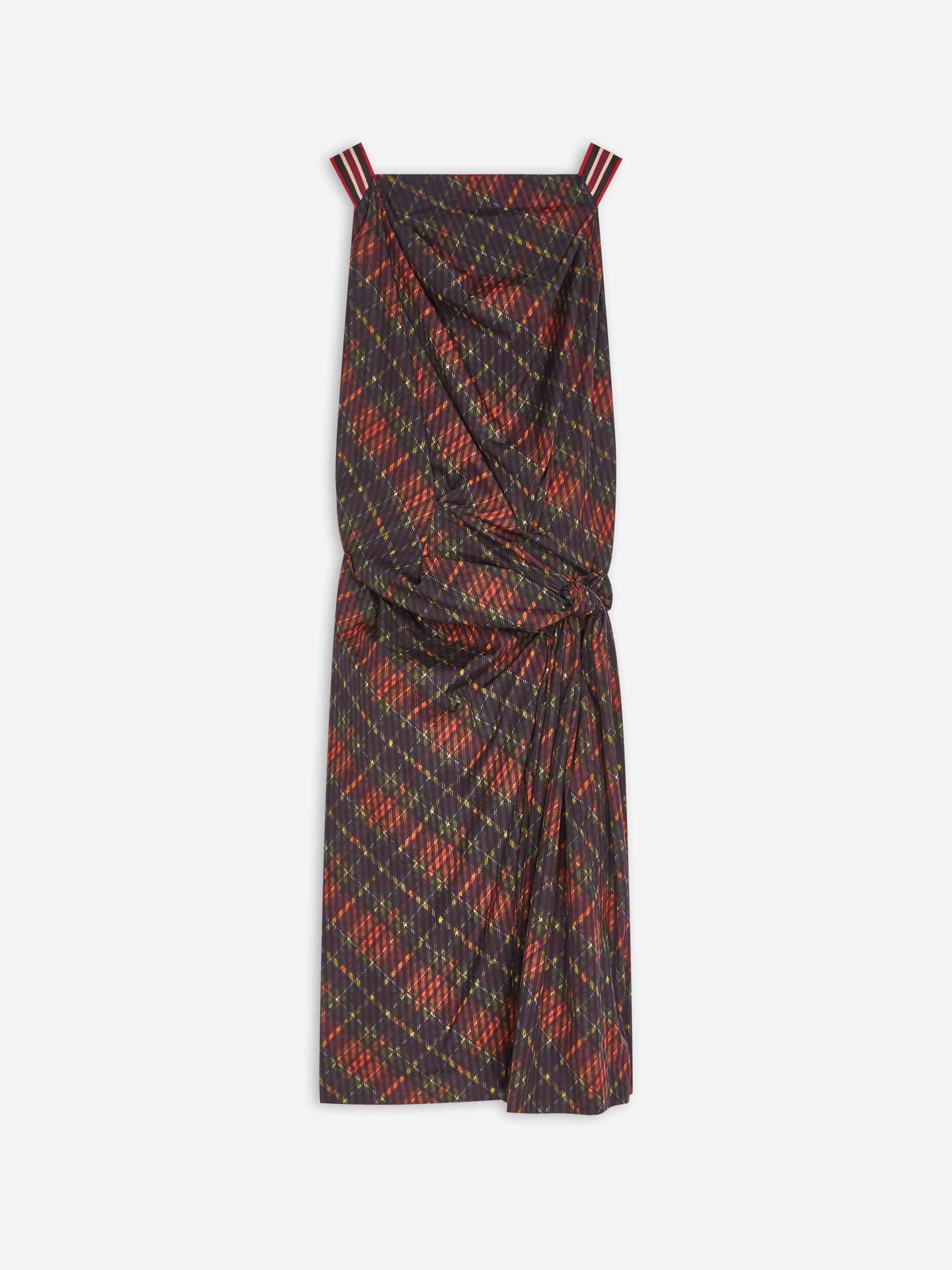 Draped Gingham Dress - Dries Van Noten