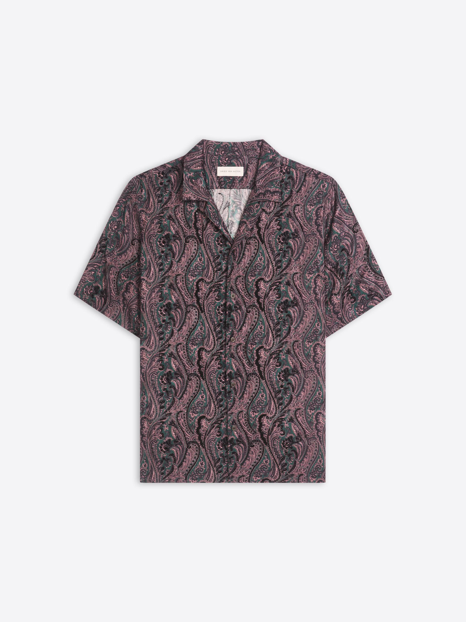 Boxy Embroidered Jacquard Shirt - Dries Van Noten