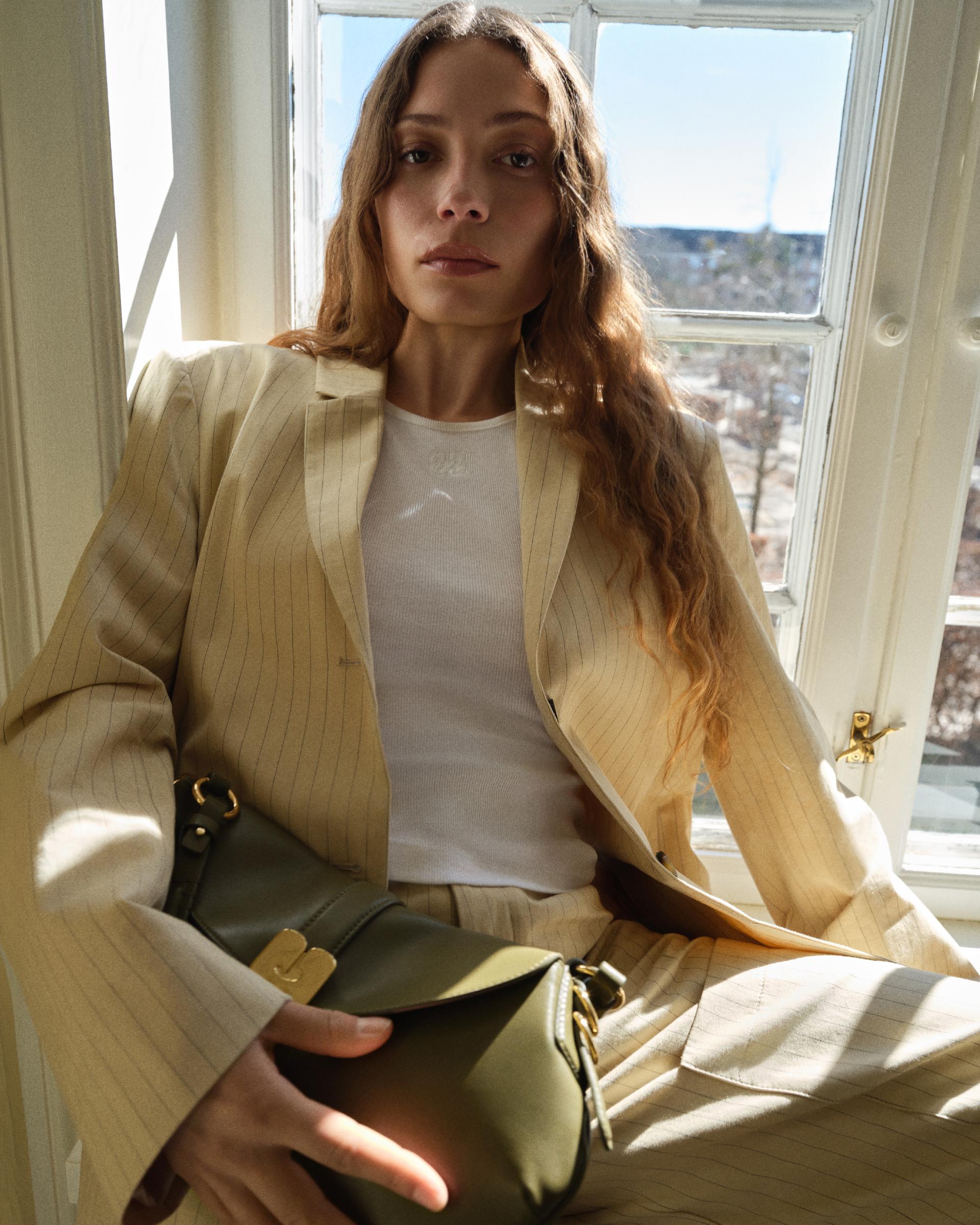 GANNI Striped Blazer