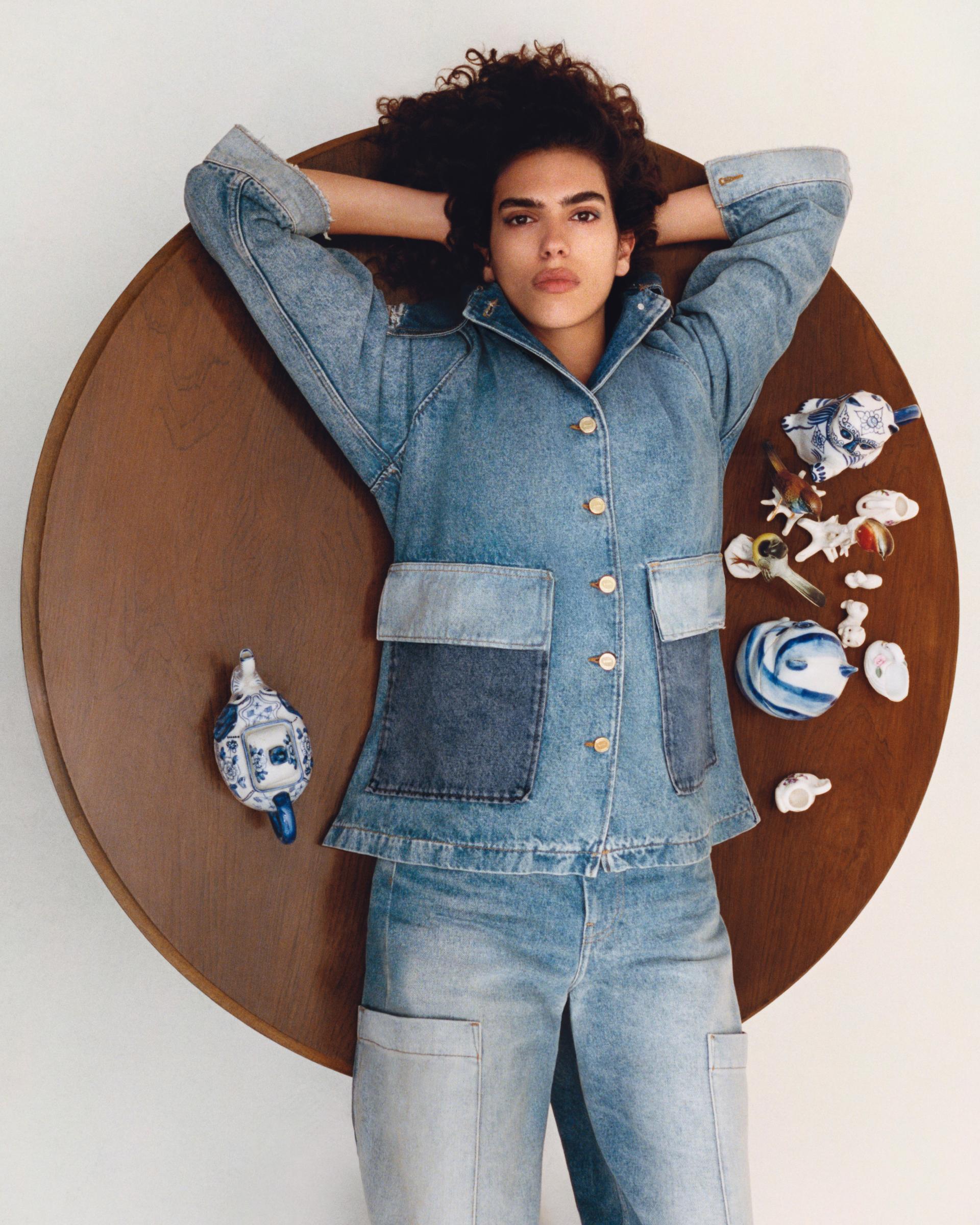 GANNI Patchwork Denim