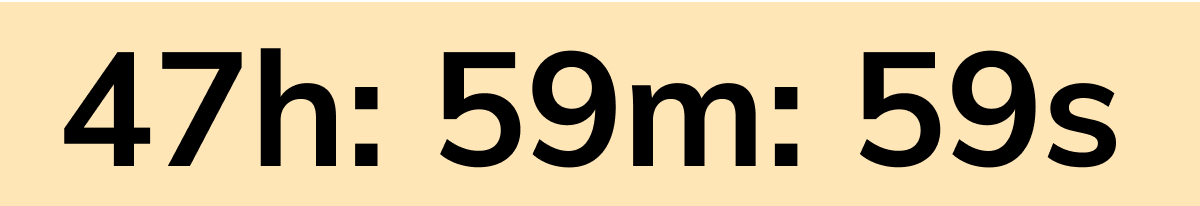 Sale extended for 48 hours