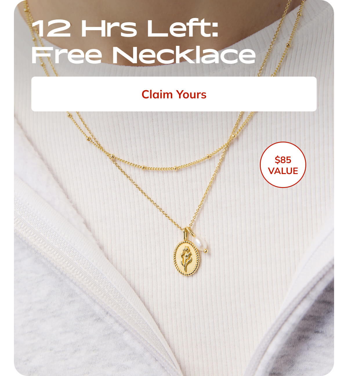 12 hours left for free earrings