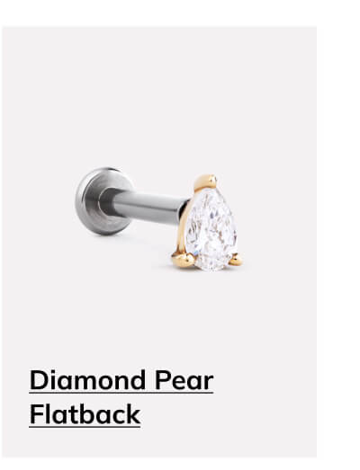 Diamond Pear Flatback
