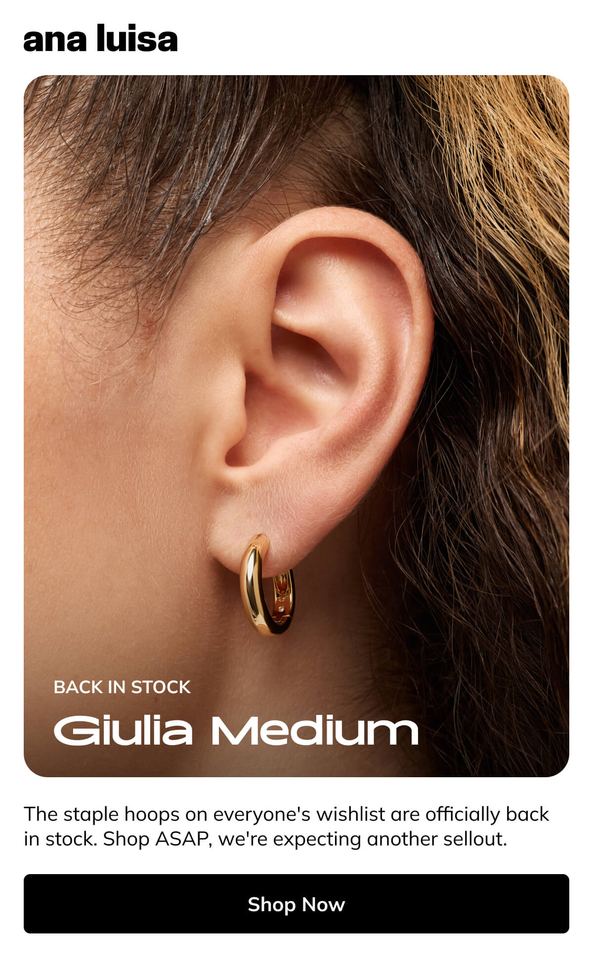 Giulia Medium Hoops