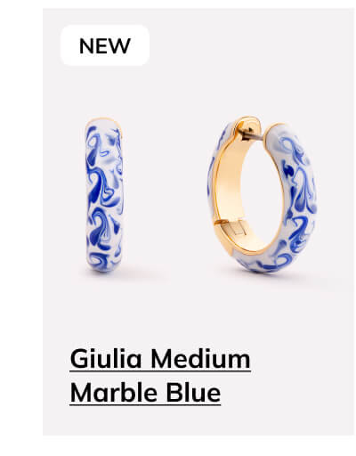 Giulia Medium Marble Blue