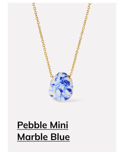 Pebble Mini Marble Blue