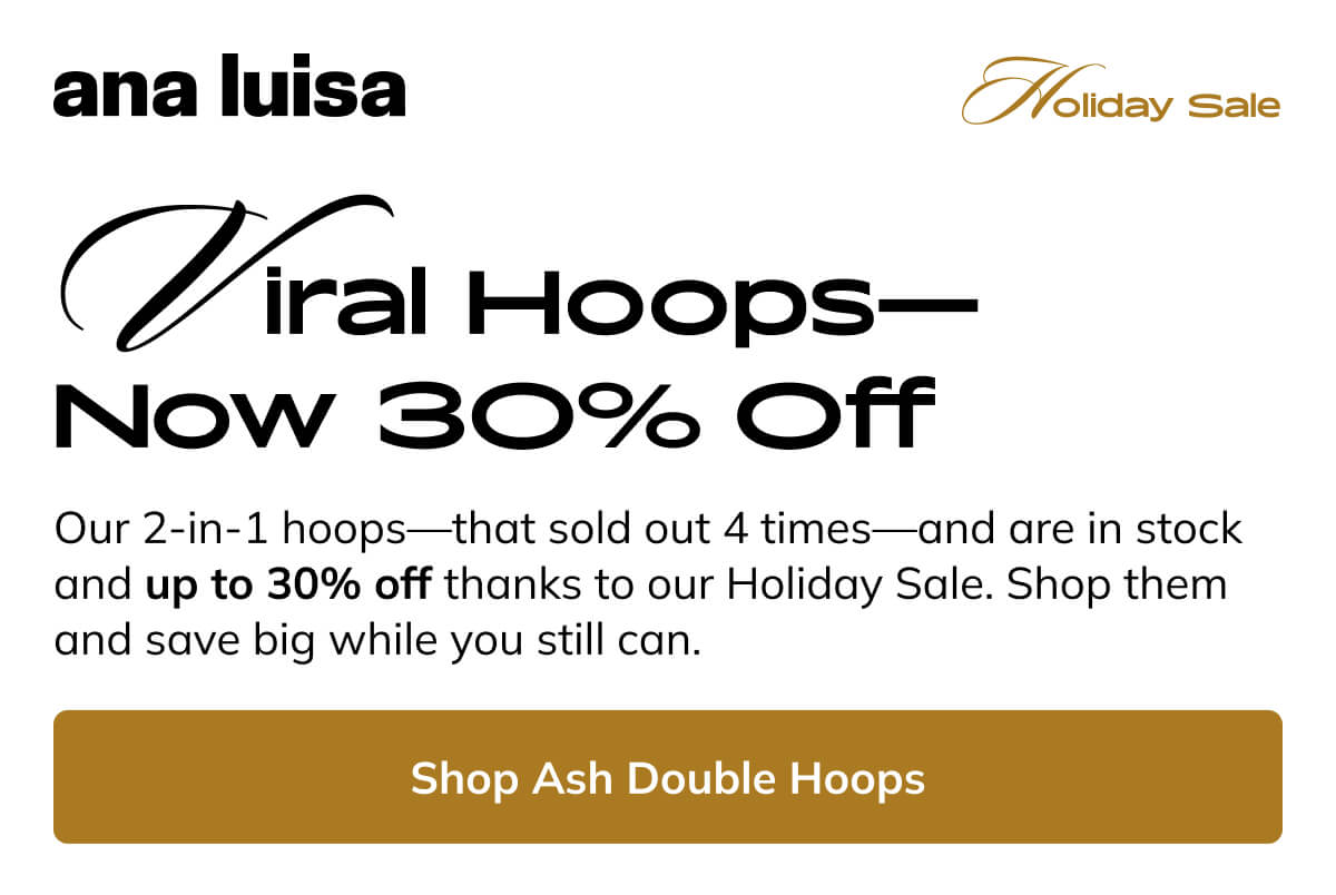 Shop Ash Double Hoops