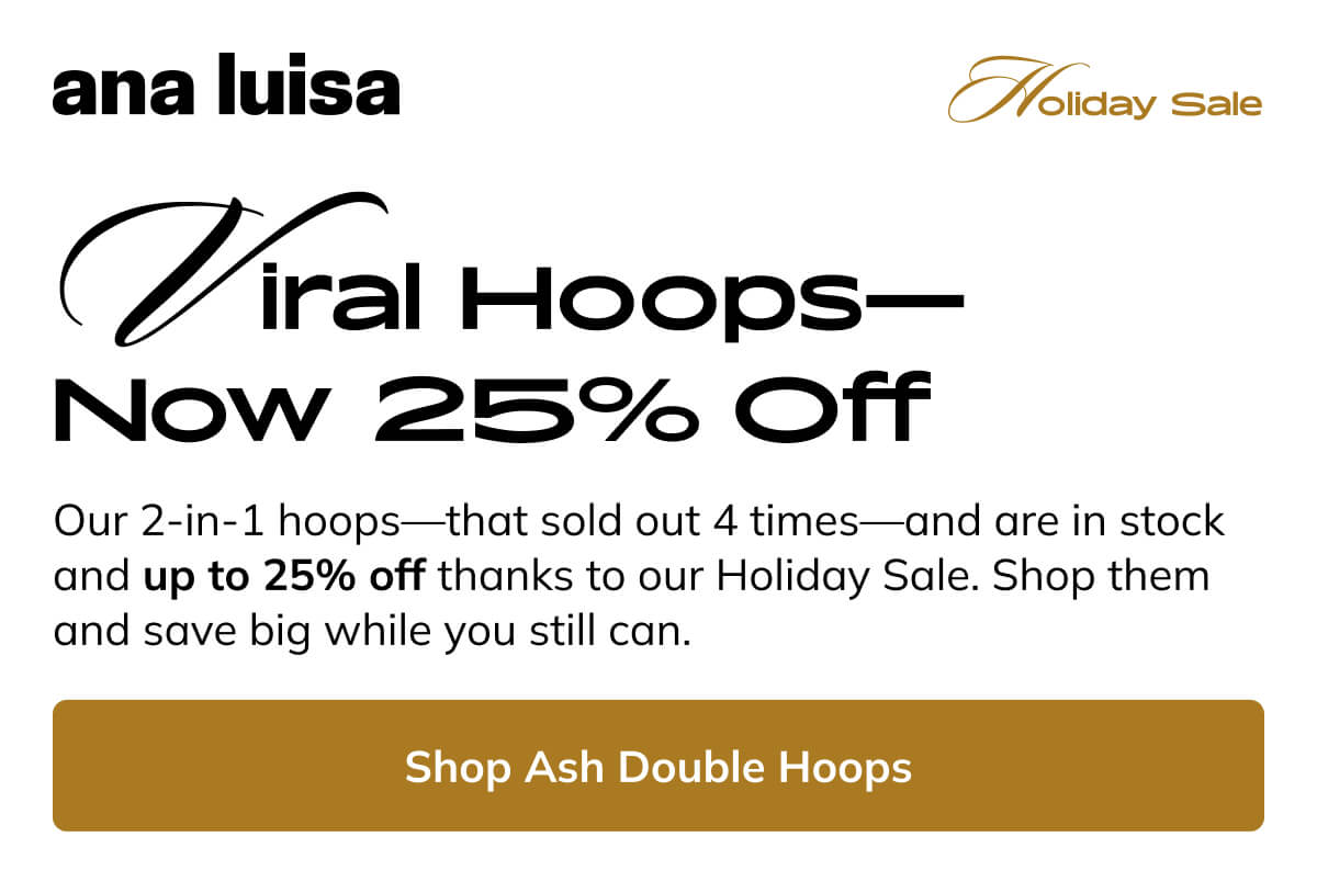 Shop Ash Double Hoops