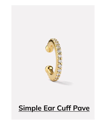 Simple Ear Cuff Pave