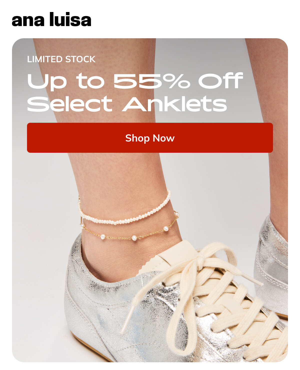 Up to 55% off select anklets