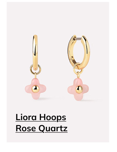 Liora Hoops Rose Quartz