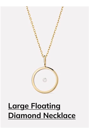 Large Floating Diamond Necklace