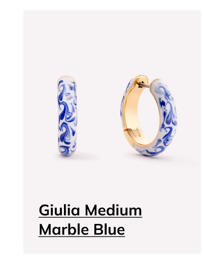 Giulia Medium Marble Blue