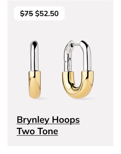 Brynley Hoops Two Tone