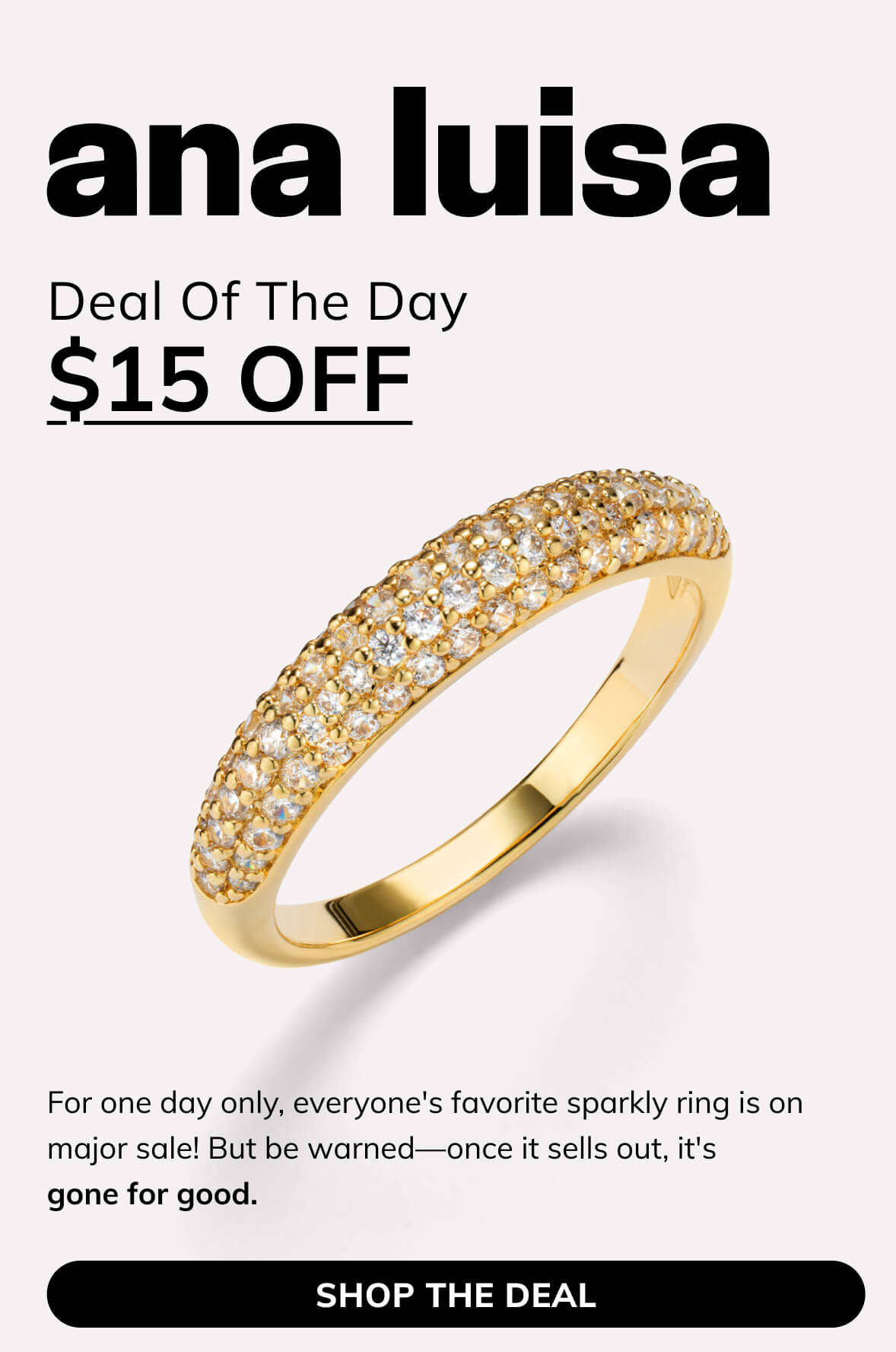 Deal of the day - $15 off