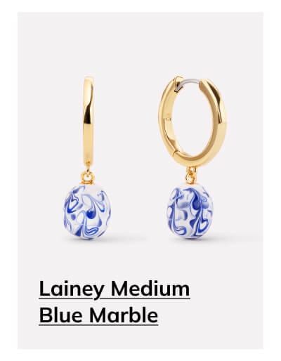 Lainey Medium Blue Marble