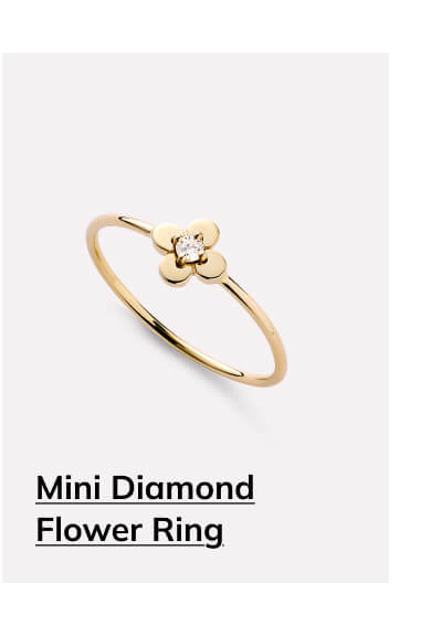 Mini Diamond Flower RIng