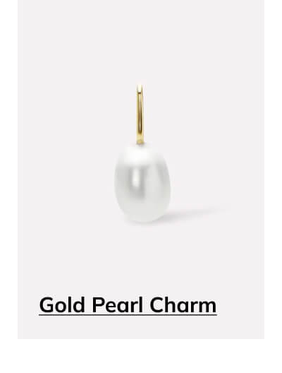 Gold Pearl Charm