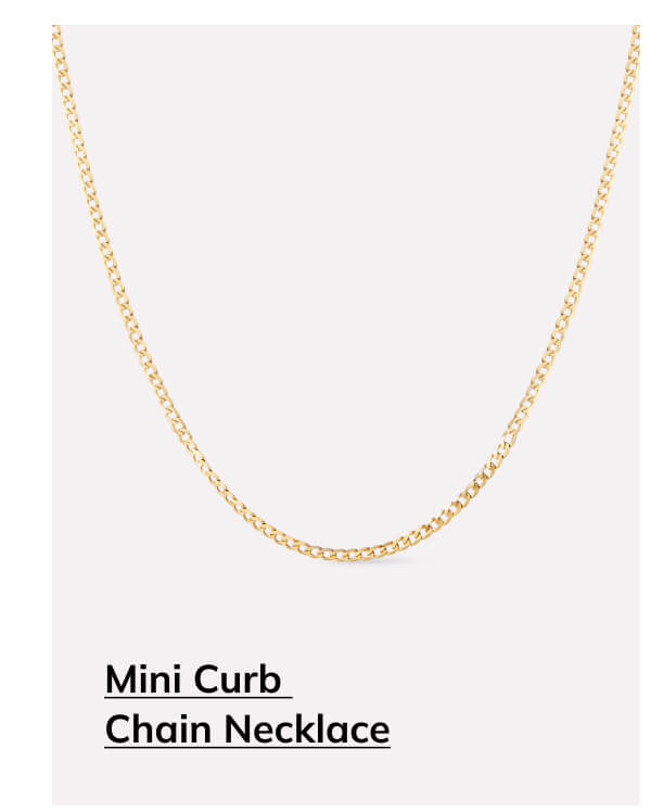 Mini Curb Chain Necklace