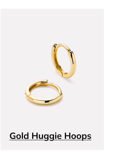 Gold Huggie Hoops